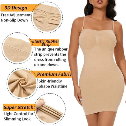 Sculpta™ Robe Gainante Sans Bretelles Femme | Sculptante & Invisible | Sculpta NutriNest