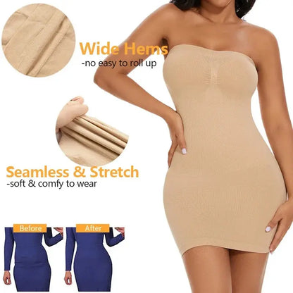 Sculpta™ Robe Gainante Sans Bretelles Femme | Sculptante & Invisible | Sculpta NutriNest